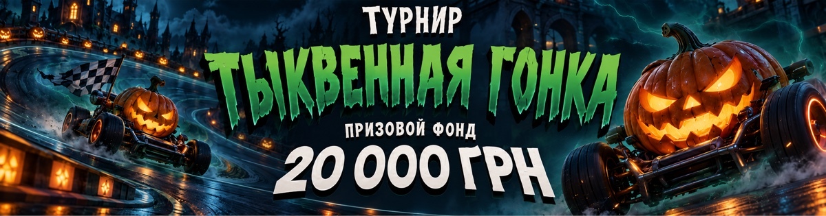 Турнир «Тыквенная гонка» — 20 000 грн